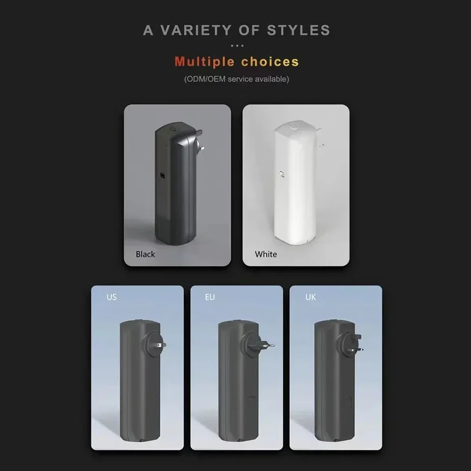 Home Fragrance Oud - 壁掛け式プラグインエッセンシャルオイルディフューザー、フレグランス、香り、空気清浄機、Bluetoothアプリ制御付き、家庭用、オフィス用